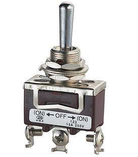 Commutateur 3-pin on-off-on pour inverser le sens de rotation des moteurs 15A