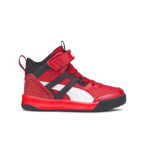 PUMA PUMA Kids Boys Backcourt Mid Lace Up Sneakers Shoes Casual - Red - Size 2 M