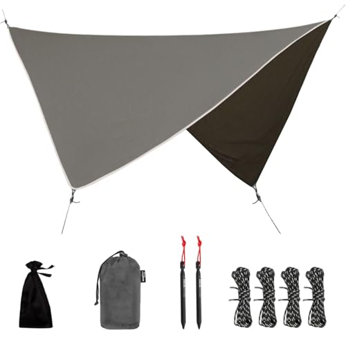 Hammock Tarp - Rain Tarp for Camping Hammock Tent 11 x 9 ft-Camping Gear Must Haves w/Easy Set Up Including Tent Stakes and Carry Bag by WINKAURA - Used condition - US$21.84