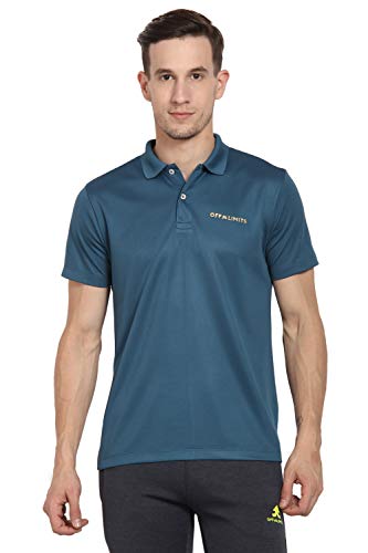 Image of OFF LIMITS Men CORE Polo Seaport Blue Polo T Shirt