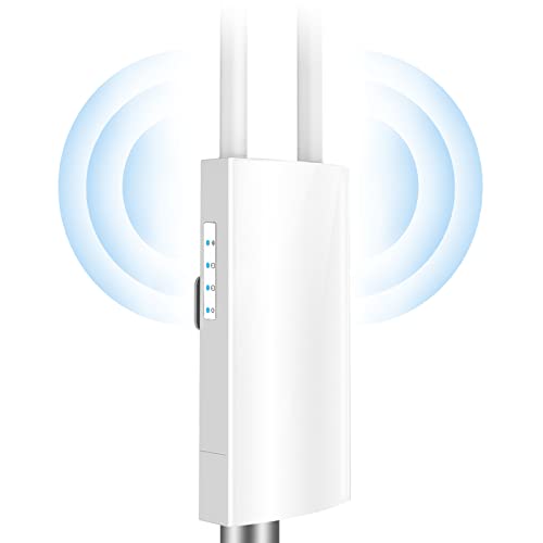 Puntos De Acceso Puntos de Acceso Inalámbrico Exteriores AC1200 5GHz y 2.4GHz Dual Banda Extensor WiFi Exterior con PoE Repetidor Exterior...
