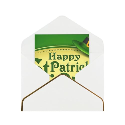 Happy St. Patrick's Day Print Blank Note Cards Envelopes Assorted Cards All Occasions Greeting Card Set 4.5 x 6