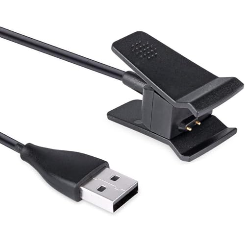 Black Charger Compatible for Fitbit Alta Replacement USB Charging Cable Clip for Fitbit Alta Fitness Tracker 100cm / 3.3ft Arm and Wristband Technology Charging Cables Accessories