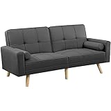 Leicht einzustellen - Mithilfe eines praktischen Mechanismus können Sie die Rückenlehne dieses Sofas auf 104°, 140° und 180° einstellen. Klappen Sie die Rückenlehne einfach nach vorne, um die Winkeleinstellung zu entriegeln.