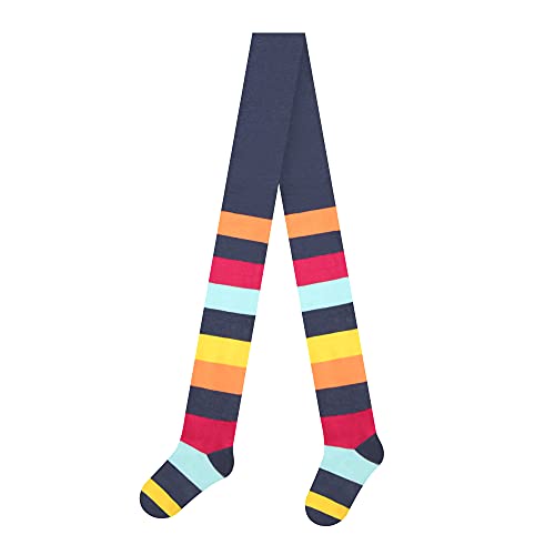 L&K-II Kinder Mädchen Strummpfhose Baby Strickstrumpfhose Einzelpack bunte Punkte und Streifen 2738K 110-116 Cover