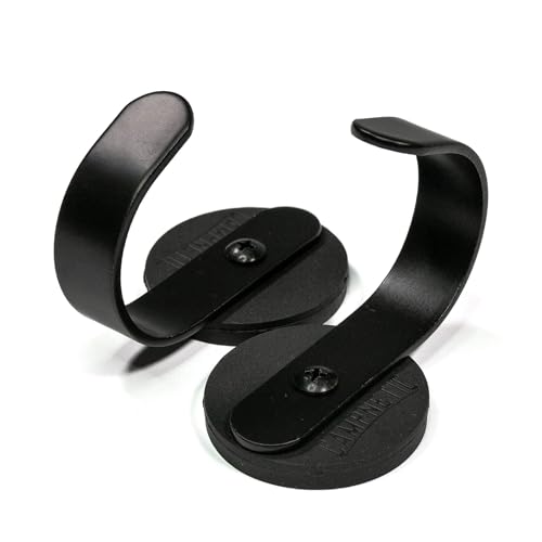 Campnetic magnetische Haken im 2er Set klein - Magnethaken für Kastenwagen, Vanlife, Camping - gummierte Magnet Haken - Camper Zubehör - Offroad Zubehör - Camping Gadget inkl. Aufbewahrungsbeutel