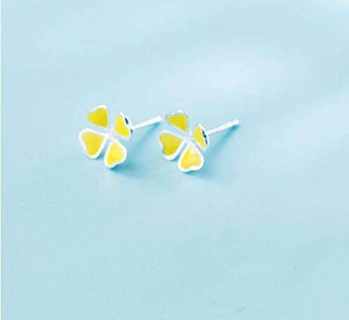 Boucles d'oreilles S925 pour femmes en argent fin et design doux coréen