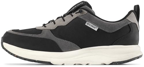 Icebug Norna RB9X – Comfortable Leather Sneaker for Women & Men, Water-Repellent Nubuck, Slip-Resistant RB9X Sole