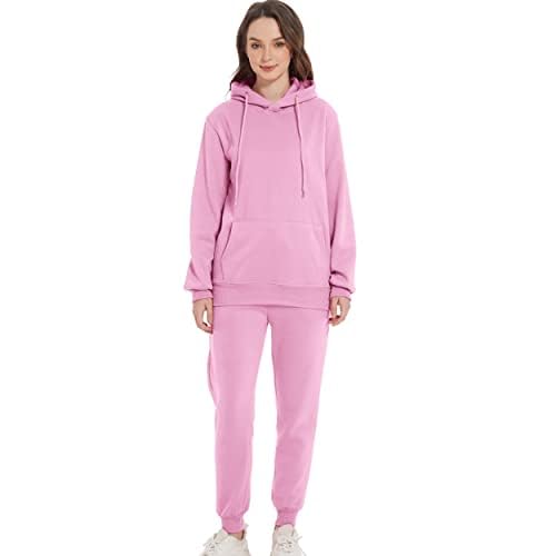 BAICAIYU Women's Hoodies and Sweatpants Suit 2 Pcs Outfits Men's Tracksuit Hooded Pullover Sweatsuits Jogger Sets2