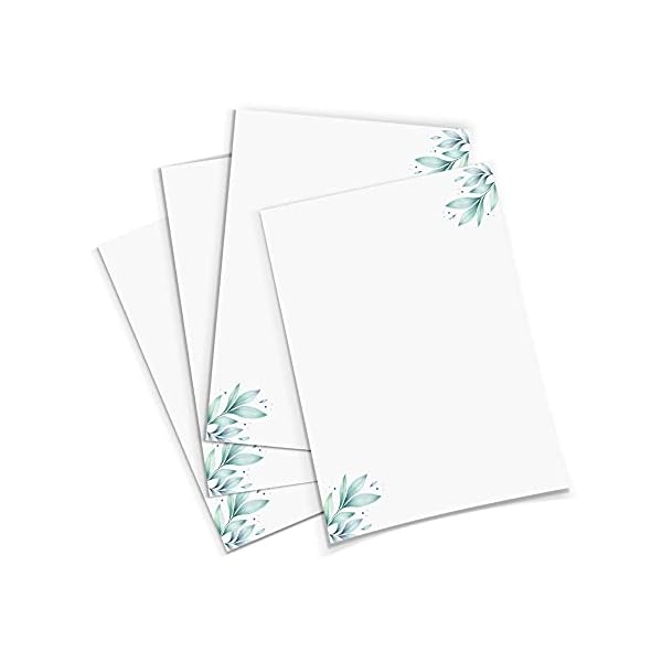 Briefpapier mit Blumenmotiv Version 4 im DIN A4 Format - 50 Blätter einseitig bedruckt in qualitativem 120g/qm Papier… – Bild 8