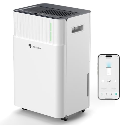 DR.PREPARE 65-Pint Smart Dehumidifier