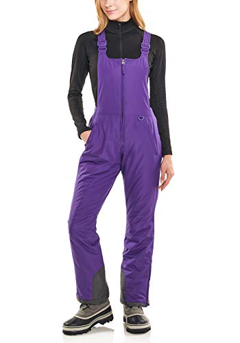 Image of TSLA Women's Winter Snow Bibs, Waterproof Insulated Snowboard Overalls, Ripstop Ski Pants
