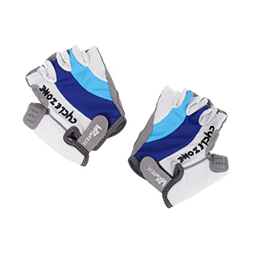 Image of HEAVENGLOW Sweat Wiping Breathable Anti-Slip Shockproof Mountain Bike Cycling Sportswear Half Finger Gloves Pair XL|1 Pair of Cycling Gloves Sporting Goods | Cycling | Cycling Clothing | Gloves