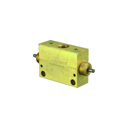 Clippard MJV-4D 4-Way Valve, Double Stem, 1/8" NPT