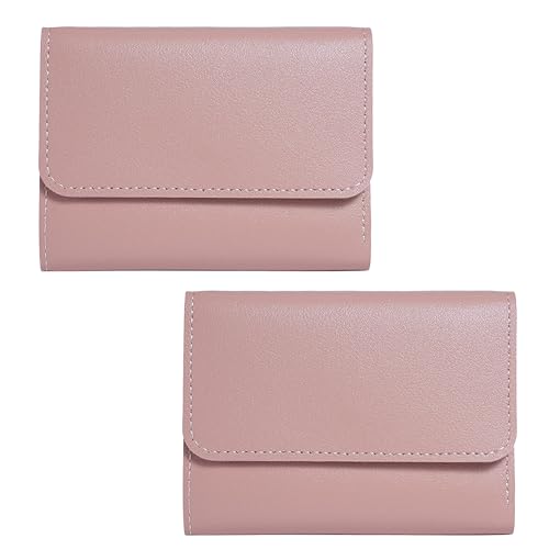 Kraptick Women s Wallet Stylish Compact Purse Clutch with Card & Coin Holder Debit Card Organizer, Travel Wallet & Money Organizer for Women with 7 Card Slots (Pink) (Pack of 2)