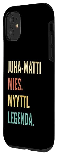 Image of iPhone 11 Funny Finnish First Name Design - Juha-Matti Case