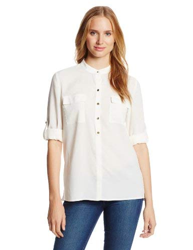 Anne Klein Women's Roll Sleeve Blouse