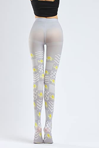 Sahabowi Women's Sheer Tights, Digital Print Designs Stockings3