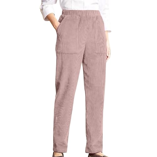 Womens Corduroy Pants, High Waisted Straight Leg Corduroy Pants Women