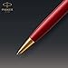 Parker Sonnet Ballpoint Pen | Red Lacquer with Gold Trim | Medium Point Black Ink | Gift Box