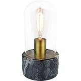 Apto para lámparas LED BRILLIANT lámpara lámpara de mesa rosa mármol negro/transparente  1x A60, E27, 25W, adecuado para lámparas estándar (no incluidas)  Escala A ++ a E  Apto para lámparas LED