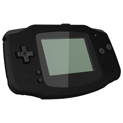 Image of IPS Ready Upgraded eXtremeRate Black Soft Touch Replacement Shell Full Housing Cover & Black Screen Lens for Gameboy Advance - Compatible with Both IPS & Standard LCD - Without Console & IPS Screen