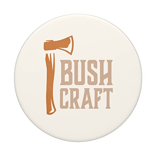 Bushcraft Outdoor Survival Living Nature Camping Hatchet PopSockets Swappable PopGrip, Black - Image 3