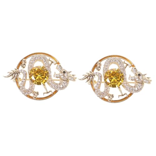Broche femme en cuivre dorée et strass Ipetboom, l'élégance d'un bijou raffiné