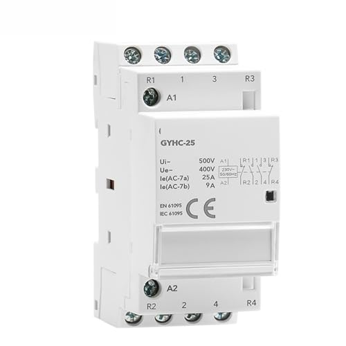 Contacteur automatique rail Din 4P pour éliminer les surcharges du tableau électrique