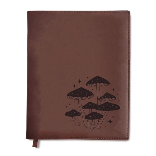 Diario de piel de hongo recargable, el regalo ideal de diseño místico para escritores