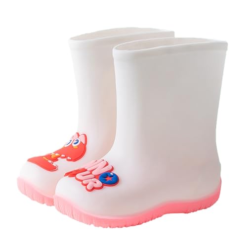 Botas De Lluvia para Niños con Elástica Y Texturizada Antideslizantes Ligeras Y Cómodas para Estudiantes De Primaria (27 Little Child)