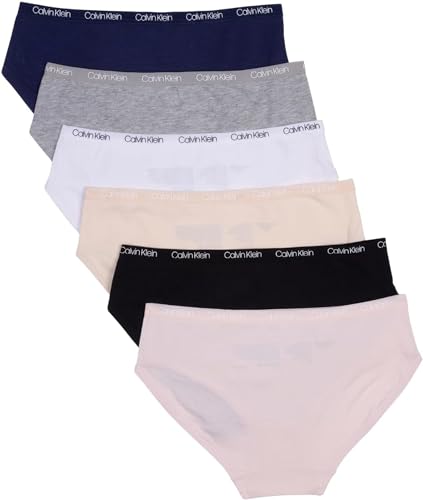 Calvin Klein Girls' Cotton Hipster Underwear 6-Pack3