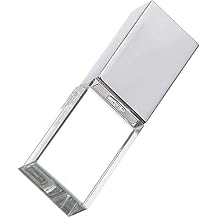 New Crystal Transparent Rectangle Genuine USB Flash Drive 3.0 LED Lighting Memory Stick Birthday Wedding Gift Pen Drive,Silver 16GB