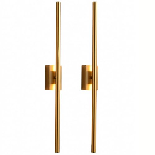 Image of 2pack Slender Bar Linear Mirror Light for Modern LED Linear Light Long Strip Bathroom Corridor Aisle Living Room Background Bedroom Bedside Indoor Lam