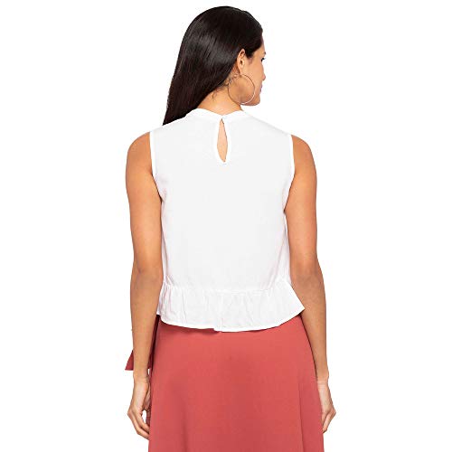 Image of Life by Shoppers Stop Womens Band Collar Solid Top