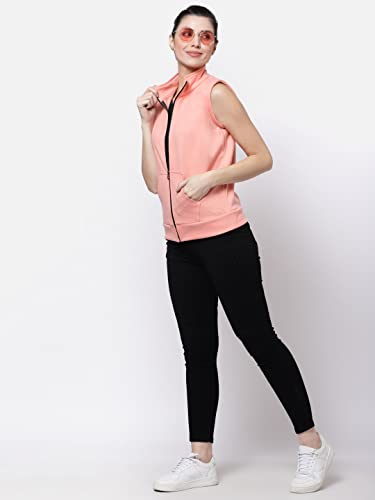 Image of UZARUS Women's Half Sleeves Cotton Fleece Premium Jacket