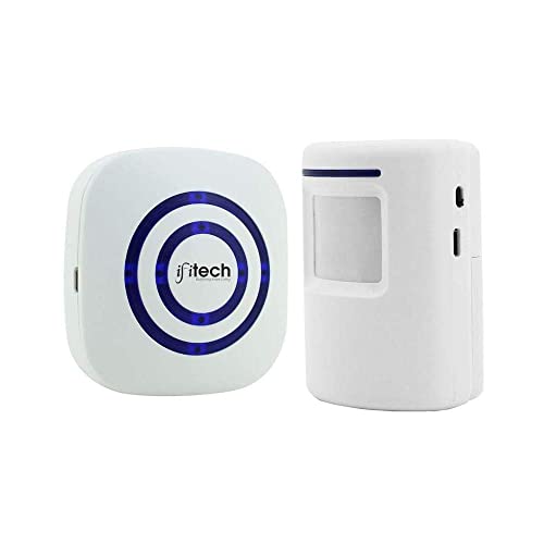 Image of IFITech Wireless PIR Motion Sensor Security Door Alarm with 38 Chime Tunes, 4 Adjustable Volume & LED Indicators for Home, Office, Shop, Hotel or Other Buildings