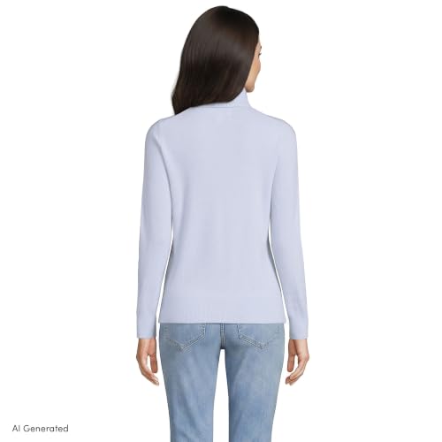 Image of Lands' End Women's Cashmere Turtleneck Sweater
