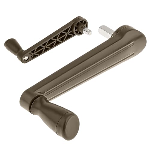 Ombrello di ricambio per ombrellone, manovella per esterni, dimensioni 15 x 9 x 3,9 cm, manovella regolabile leggera, parte per giardino, cortile, spiaggia, parco, nero