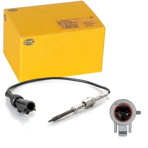 Capteur de température des gaz d'échappement vissé HELLA 6Pt avec câble 330mm