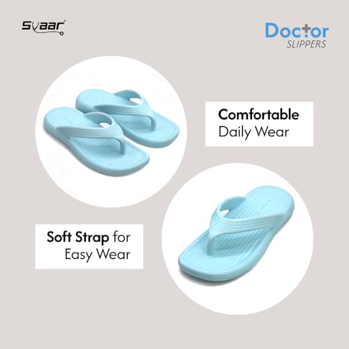 Image of SVAAR Women's Flip-Flops Slippers | Orthopedic, Diabetic, Pregnancy | Soft Doctor Anti-Skid Slipper for Women | Comfortable & Lightweight | All Day Wear Flip-Flops Slipper