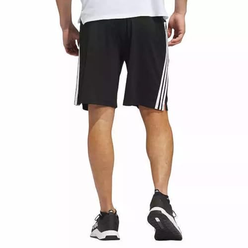 Adidas Men's 3 Stripes Short with Side Zipper Pockets2