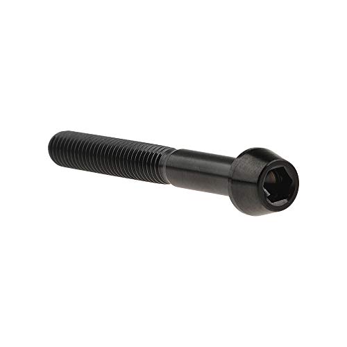 Image of Titanium Ti Bolt M5x9 16 18 20 25 30 35 40 45 50 55 60mm Tapered Head Screws Pack of 4 (M5x40mm, Black)