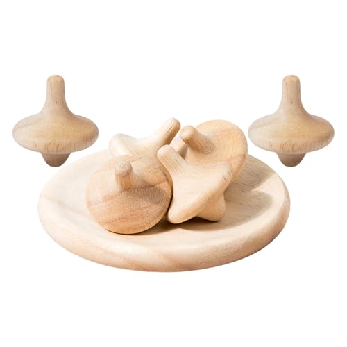 Juguete giroscopio de madera, juguete peonza de madera - Juguete giroscopio peonza para niños | Giroscopio que ahorra espacio para parque, escuela, hogar, fiestas y actividades al aire libre