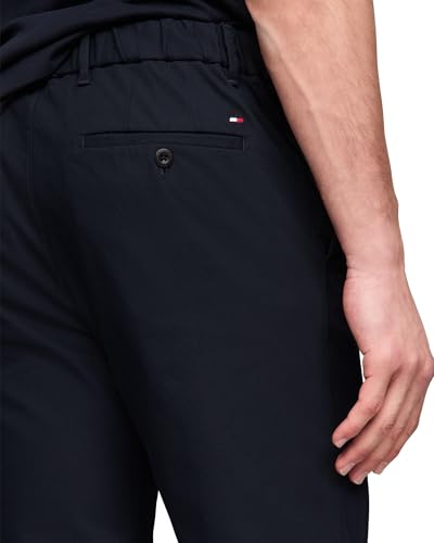 Image of Tommy Hilfiger Men's Casual Moisture Wicking Wrinkle Resistant Stretch Performance Pants in Straight Fit