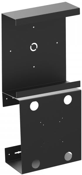 | PC System Wall Mount | Black Metal Wall Mount for Monitor and PC 24" x 6" x 11" | Made in America