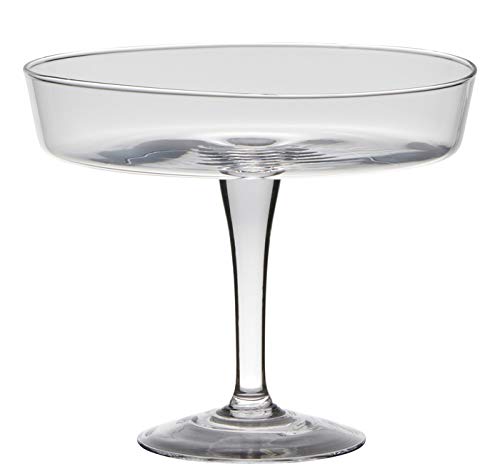 Glasschale auf Fuß Cylinder H. 20,5cm D. 24,5cm rund transparent Hakbijl