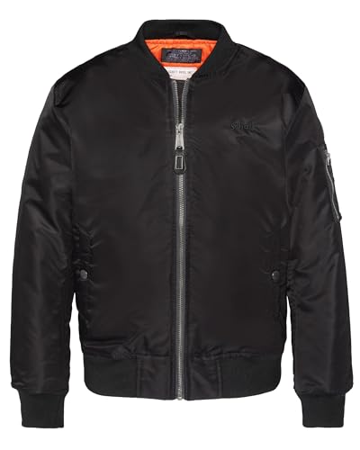 Schott NYC JET17B Jacket, Black, 14 Ans Unisex Kids