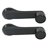 ECCPP Car Window Winder Cranks 1989-2000 for Honda for Civic Outer Replacement Driver Passenger Door Handles 2pcs Black