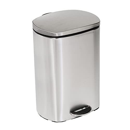 Caneca rectangular de acero inoxidable 12 litros